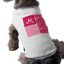 Ljus rosa blommigt hund kläder