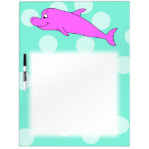 Ljus rosa Dolphin. Dry-Erase Whiteboards