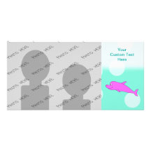 Ljus rosa Dolphin. Foto Kort