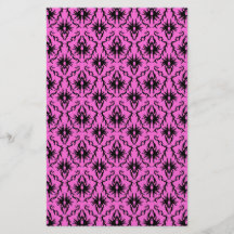Ljus rosa och svart damastast modell custom flyer