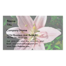 Ljus rosablomma visitkort mallar