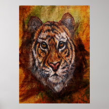 ljus tiger affischer