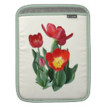 Ljusa röda tulpan iPad sleeve