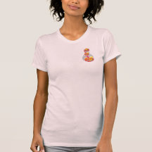 LJUST - APPLIQUE för KONST för rosa PEARFRUKT PAST Tee Shirts