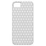 Ljust - grått- och vitpolkaen pricker modellen iPhone 5 Case-Mate skydd