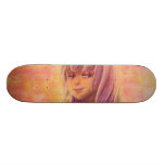 Ljust himmeldäck skate board