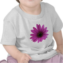 LJUST PURPURFÄRGAT DAISYTRYCK TEE SHIRTS