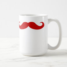 Ljust rödbrun Moustache Muggar