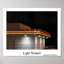 Ljust strömma print