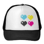 Lock för CMYK-PIXELhjärtor Baseball Hat