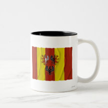 Łódzkie - Lodz som vinkar flagga Kaffe Muggar
