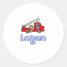 Logan Rund Klistermärke