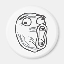 LOL-ansikte Kylskåpsnagnet