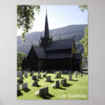 Lom Stavkirke Affisch