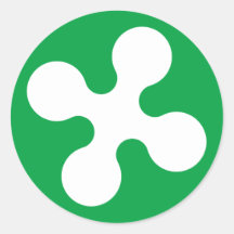 Lombardy italien klistermärke