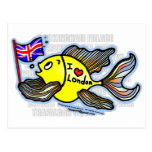 London fisk vykort
