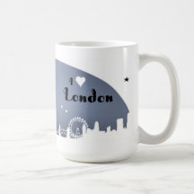London för London "älskar jag london" kärlek"mig h Kaffe Koppar