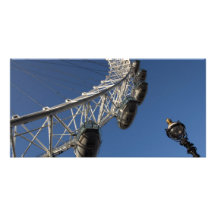 London öga och gatalampa anpassingsbara fotokort