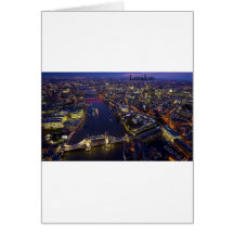 London på natten (vid St.K) Hälsningskort