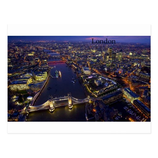 London på natten (vid St.K) Vykort