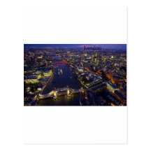 London på natten (vid St.K) Vykort