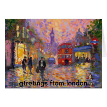 london st hälsningskort