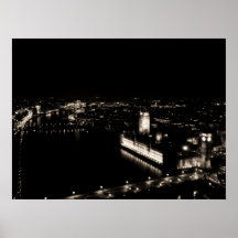 London vid natt affischer