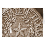 Lone stjärna som är statlig av Texas Hälsnings Kort