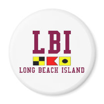 Long Beach ö Magnet För Kylskåp
