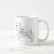 Longcoat chihuahua - stå kaffe muggar