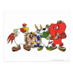 Looney trimmar gruppbaseballbilden vykort