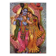 Lord Krishna & Radha Kort