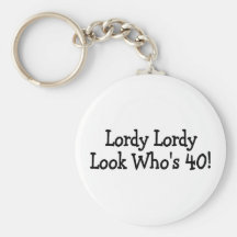 Lordy Lordy LookWhos 40 svart Nyckel Ring