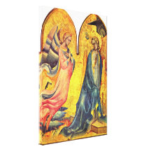 Lorenzo Monaco - Annunciation Sträckt Canvastryck