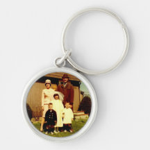 Lösningfamilj Keychain Nyckel Ring