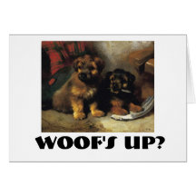 LOT1187C woofs upp? Hälsningskort