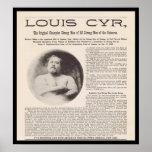 Louis CYR starkast man i universum circa 1897 Print