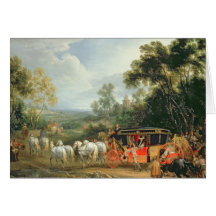 Louis XIV i hans statliga lagledare Hälsnings Kort