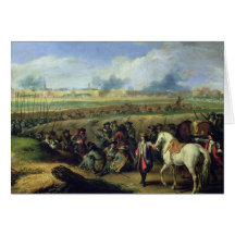 Louis XIV på siegen av Tournai Hälsnings Kort