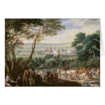 Louis XIV på Vincennes Hälsningskort