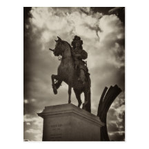 Louis XIV staty, Versailles Vykort