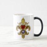 Louisiana Bicentennial Flor de lis Beskåda antyder Mugg