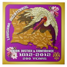 Louisiana Bicentennial Mardi Gras som partyet ser, Kakel