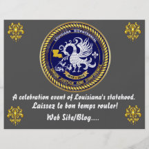 Louisiana Bicentennial Mardi Gras som partyet ser, Personliga Flygblad