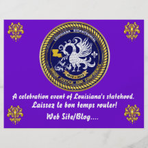 Louisiana Bicentennial Mardi Gras som partyet ser, Personliga Flygblad