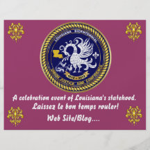 Louisiana Bicentennial Mardi Gras som partyet ser, Flyg Blad