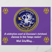 Louisiana Bicentennial Mardi Gras som partyet ser, Personliga Flygblad