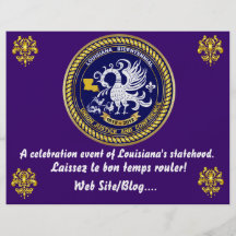 Louisiana Bicentennial Mardi Gras som partyet ser, Personliga Flygblad