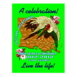 Louisiana Bicentennial Mardi Gras som partyet ser, Vykort