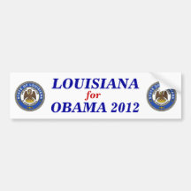Louisiana för den Obama klistermärken 2012 Bildekal